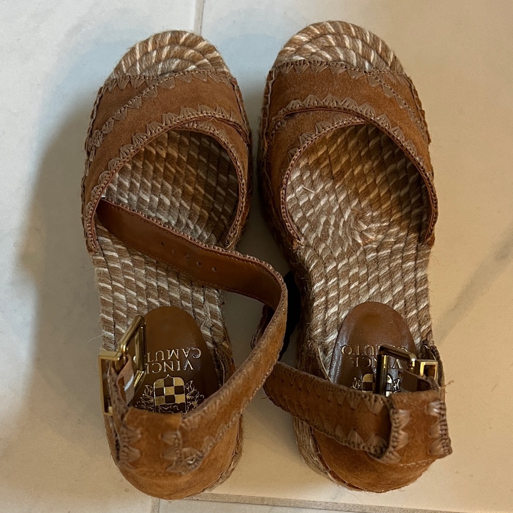 Vince Camuto Tan Espadrille Sandals